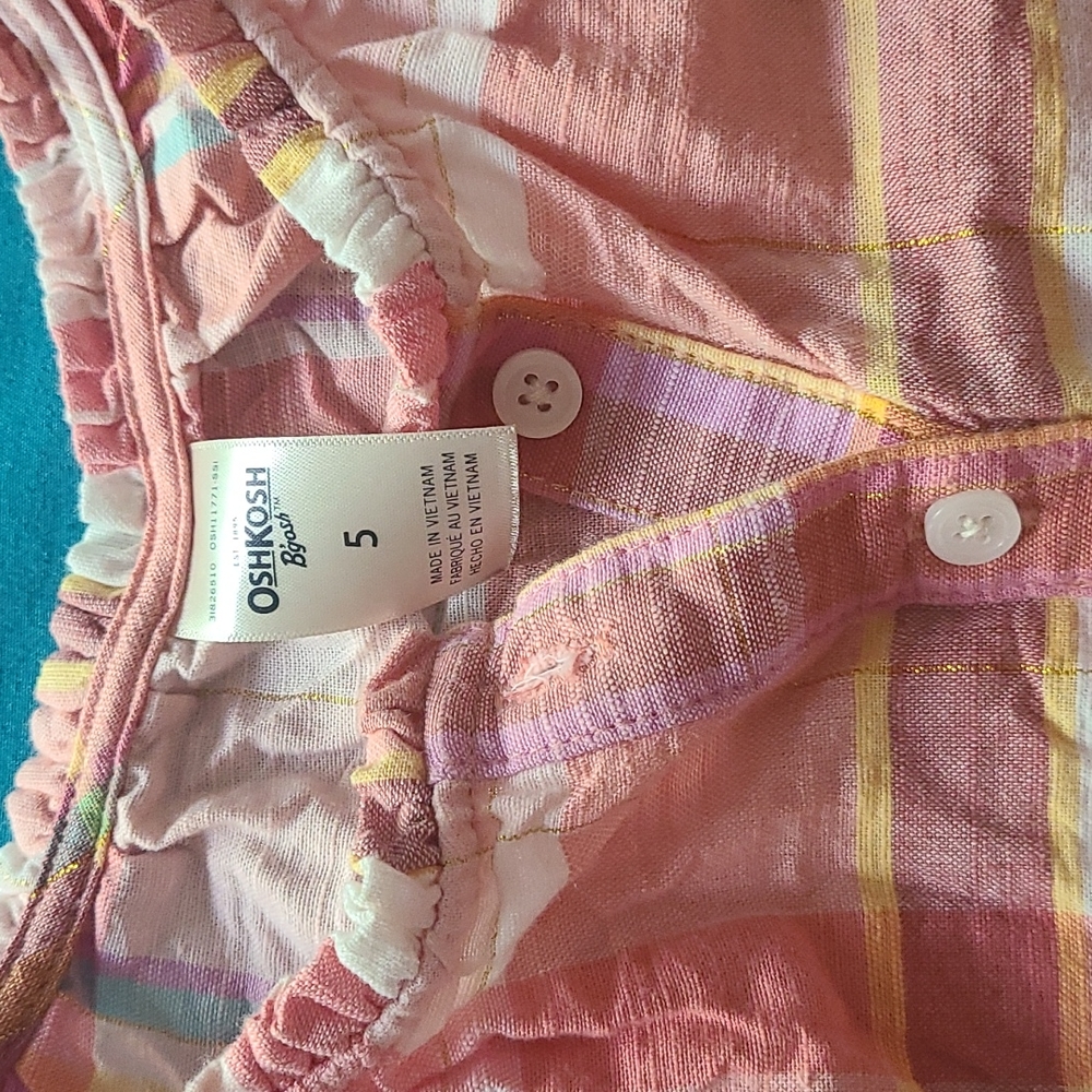 OshKosh Bgosh plaid tank top - Picture 2 of 4